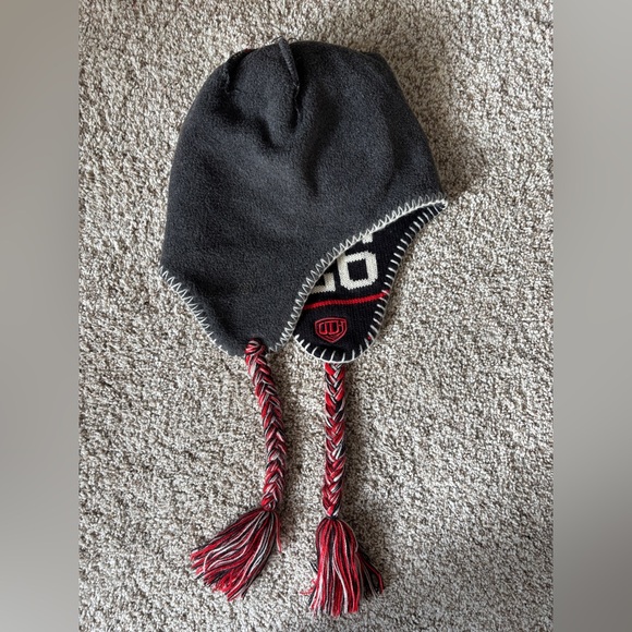 Detroit Red Wings NHL Unisex Winter Knit Beanie w/ Flaps, Tassel & Fleece Lined - Picture 6 of 6